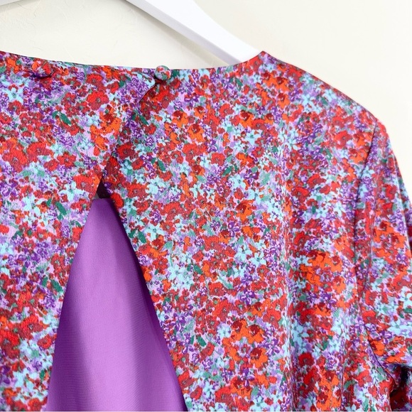 For Love & Lemons Shiloh Mini Dress in Blossom - Picture 14 of 16